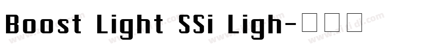 Boost Light SSi Ligh字体转换
